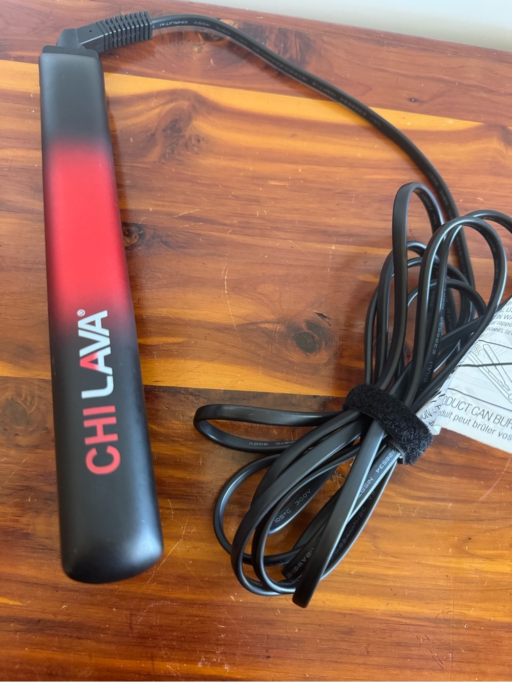 CHI LAVA Red and Black Straightener -  Flat Iron